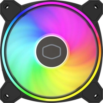 Вентилятор для корпуса Cooler Master MasterFan MF120 Halo2 ARGB 120х120x25 черный 4-pin 27дБ (MFL-B2DN-21NP2-R2) Ret - купить недорого с доставкой в интернет-магазине