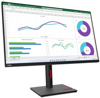 Монитор Lenovo 31.5" ThinkVision T32h-30 черный IPS LED 4ms 16:9 HDMI матовая HAS Piv 1000:1 350cd 178гр/178гр 2560x1440 60Hz DP Quad 2K (1440p) USB 9.9кг - купить недорого с доставкой в интернет-магазине