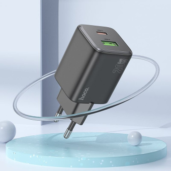 Сетевое зар./устр. Hoco N41 Almighty Black 20W 3A+2.22A+2A+1.67A+1.5A (PD+QC+AFC) USB/USB Type-C универсальное черный - цена, купить или заказать с доставкой в интернет-магазине Сетевое зар./устр. Hoco N41 Almighty Black 20W 3A+2.22A+2A+1.67A+1.5A (PD+QC+AFC) USB/USB Type-C универсальное черный - купить недорого с доставкой в интернет-магазине