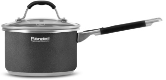 Ковш Rondell Stern RDS-008 1.9л. d=16см (с крышкой) темно-серый - купить недорого с доставкой в интернет-магазине