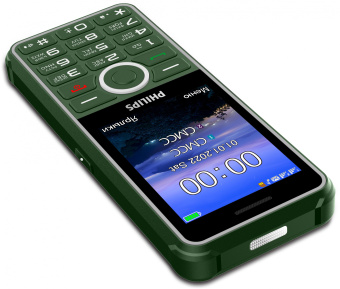 Мобильный телефон Philips E2301 Xenium 32Mb зеленый моноблок 2Sim 2.8" 240x320 Nucleus 0.3Mpix GSM900/1800 MP3 FM microSD - купить недорого с доставкой в интернет-магазине