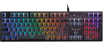 Клавиатура A4Tech S510RP механическая черный USB for gamer LED (S510RP PUDDING BLACK/BLMS RED) кабель 1.8м - купить недорого с доставкой в интернет-магазине