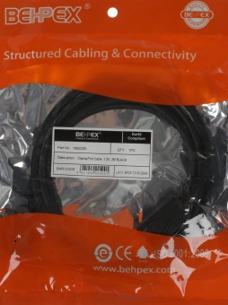 Кабель V1.2 ver1.2 DisplayPort (m) DisplayPort (m) 2м черный - купить недорого с доставкой в интернет-магазине