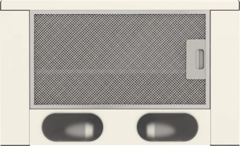 Вытяжка встраиваемая Elikor Интегра 60П-400-В2Л топленое молоко управление: кулисные переключатели (1 мотор) - купить недорого с доставкой в интернет-магазине