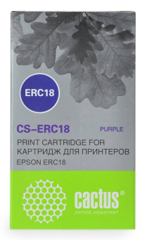 Картридж матричный Cactus CS-ERC18 12.7x12 фиолетовый для Epson ERC 18/ER4615-R - купить недорого с доставкой в интернет-магазине