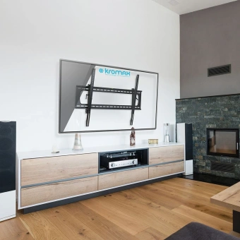 Кронштейн для телевизора Kromax STAR PRO-112 черный 55"-100" макс.103кг настенный наклон - купить недорого с доставкой в интернет-магазине