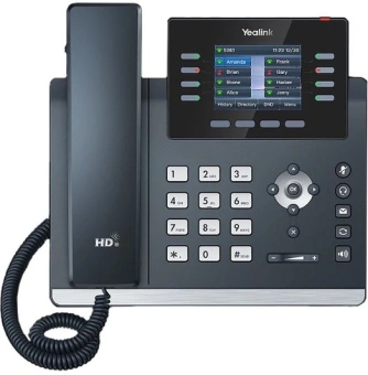 Телефон IP Yealink SIP-T44W черный - купить недорого с доставкой в интернет-магазине