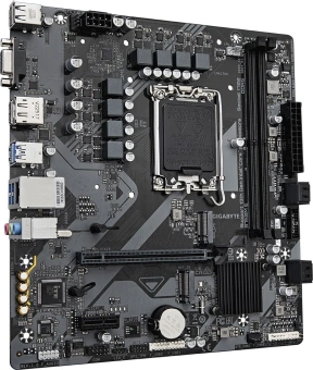 Материнская плата Gigabyte B760M E Soc-1700 Intel B760 2xDDR5 mATX AC`97 8ch(7.1) GbLAN RAID+VGA+HDMI+DP - купить недорого с доставкой в интернет-магазине