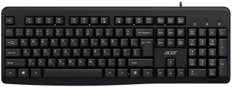 Клавиатура Acer OKW500 черный USB Multimedia (ZL.KBDEE.01T) кабель 1.8м - купить недорого с доставкой в интернет-магазине