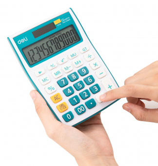 Калькулятор настольный Deli E1238/BLUE синий 12-разр. - купить недорого с доставкой в интернет-магазине