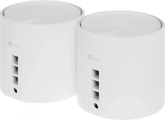 Бесшовный Mesh роутер TP-Link DECO X50(2-PACK) AX3000 10/100/1000BASE-TX белый (упак.:2шт) - купить недорого с доставкой в интернет-магазине
