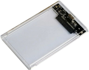 Внешний корпус для HDD/SSD AgeStar 3UB2P4C SATA III USB3.0 пластик прозрачный 2.5" - купить недорого с доставкой в интернет-магазине