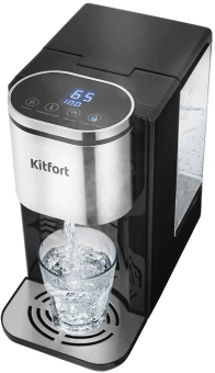 Термопот Kitfort КТ-2503 2.2л. 2600Вт черный/серебристый - купить недорого с доставкой в интернет-магазине