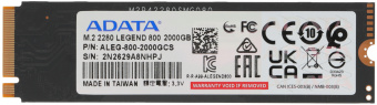 Накопитель SSD A-Data PCIe 4.0 x4 2TB ALEG-800-2000GCS Legend 800 M.2 2280 - купить недорого с доставкой в интернет-магазине