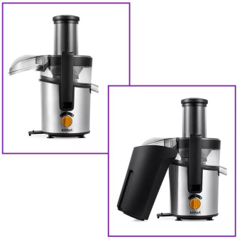 Соковыжималка центробежная Kitfort КТ-1138 800Вт рез.сок.:1000мл. черный/нержавеющая сталь - купить недорого с доставкой в интернет-магазине