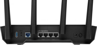 Роутер беспроводной Asus TUF-AX4200 AX4200 10/100/1000/2500BASE-TX/4G ready черный - купить недорого с доставкой в интернет-магазине