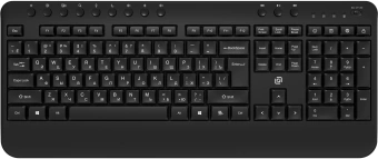 Клавиатура Оклик K257W черный USB беспроводная Multimedia (подставка для запястий) (2070286) - купить недорого с доставкой в интернет-магазине