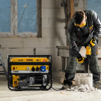 Генератор Denzel GE 6900 5.5кВт - купить недорого с доставкой в интернет-магазине