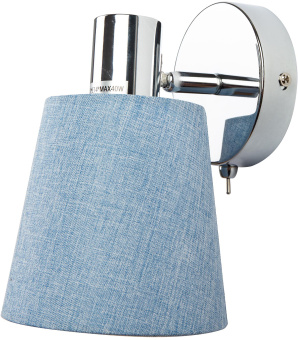 Светильник Hiper Sandra H113-1 настен. голубой/хром - купить недорого с доставкой в интернет-магазине