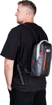 Рюкзак слинг Piquadro Urban CA6801UB00/GRN серый/черный натур.кожа - купить недорого с доставкой в интернет-магазине