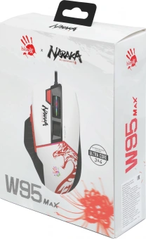 Мышь A4Tech Bloody W95 Max Naraka белый/рисунок оптическая 12000dpi USB 6but - купить недорого с доставкой в интернет-магазине