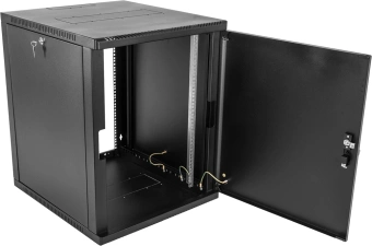 Шкаф коммутационный ЦМО (ШРН-15.500.1-9005) настенный 15U 600x529мм пер.дв.металл 200кг черный 470мм 180град. - купить недорого с доставкой в интернет-магазине