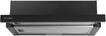 Вытяжка встраиваемая Lex Hubble 500 черный управление: кнопочное (1 мотор) - купить недорого с доставкой в интернет-магазине