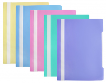 Папка-скоросшиватель Бюрократ Pastel -PSLAST/GRN A4 прозрач.верх.лист пластик мятный 0.14/0.18 - купить недорого с доставкой в интернет-магазине