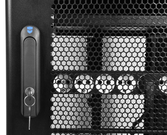 Шкаф серверный ЦМО (ШТК-СП-42.6.10-48АА-9005) напольный 42U 600x990мм пер.дв.перфор. 2 бок.пан. задн.дв.перфор.2-хст. направл.под закл.гайки 1350кг черный 683мм 141кг 120град. 1950мм IP20 сталь - купить недорого с доставкой в интернет-магазине