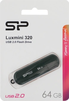 Флеш Диск Silicon Power 64GB LuxMini 320 SP064GBUF2320V1N USB2.0 зеленый - купить недорого с доставкой в интернет-магазине