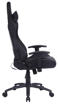 Кресло игровое Cactus с RGB-подсветкой черный/красный эко.кожа с подголов. крестов. сталь - купить недорого с доставкой в интернет-магазине