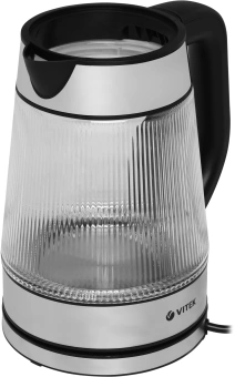 Чайник электрический Vitek VT-7017 1.8л. 2200Вт прозрачный корпус: стекло - цена, купить или заказать с доставкой в интернет-магазине Чайник электрический Vitek VT-7017 1.8л. 2200Вт прозрачный корпус: стекло - купить недорого с доставкой в интернет-магазине