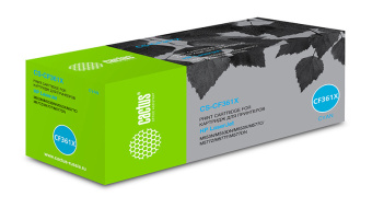Картридж лазерный Cactus CS-CF361X CF361X голубой (9500стр.) для HP CLJ M552dn/M553dn - купить недорого с доставкой в интернет-магазине