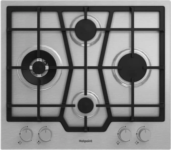 Газовая варочная поверхность Hotpoint HGMT 643 W IX нержавеющая сталь - купить недорого с доставкой в интернет-магазине