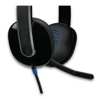 Наушники с микрофоном Logitech H540 черный 1.8м накладные USB оголовье (981-000480) - купить недорого с доставкой в интернет-магазине