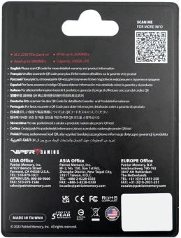 Накопитель SSD Patriot PCIe 4.0 x4 500GB VP4000M500GM23 VP4000 Mini M.2 2230 - купить недорого с доставкой в интернет-магазине