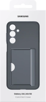 Чехол (клип-кейс) Samsung для Samsung Galaxy A16 Card Slot Case A16 черный (EF-OA166TBEGRU) - купить недорого с доставкой в интернет-магазине