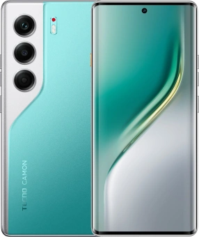 Смартфон Tecno Camon 40 Pro 256Gb 8Gb зеленый моноблок 3G 4G 2Sim 6.78" 1080x2436 Android 15 50Mpix 802.11 a/b/g/n/ac NFC GPS GSM900/1800 GSM1900 Protect FM - купить недорого с доставкой в интернет-магазине