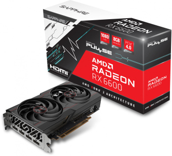 Видеокарта Sapphire PCI-E 4.0 11310-01-20G RX 6600 Gaming AMD Radeon RX 6600 8192Mb 128 GDDR6 1792/14000 HDMIx1 DPx3 HDCP Ret - купить недорого с доставкой в интернет-магазине