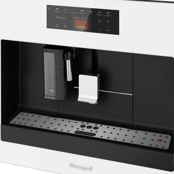 Кофемашина Weissgauff WCMI-572 Touch Cappuccino 1400Вт белый/черный - купить недорого с доставкой в интернет-магазине