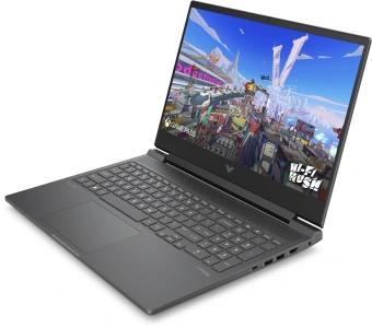 Ноутбук HP Victus 16-r1073ci Core i5 14450HX 16Gb SSD512Gb NVIDIA GeForce RTX 3050 6Gb 16.1" IPS FHD (1920x1080) Free DOS silver WiFi BT Cam (A74LWEA) - купить недорого с доставкой в интернет-магазине