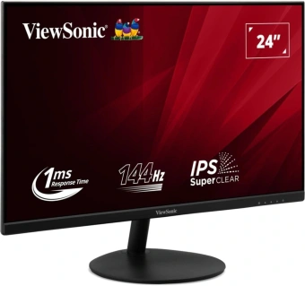 Монитор ViewSonic 23.8" VA24E2-H черный IPS LED 1ms 16:9 HDMI матовая 250cd 178гр/178гр 1920x1080 144Hz VGA FHD 2.7кг - купить недорого с доставкой в интернет-магазине
