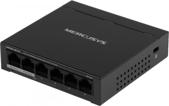 Коммутатор Mercusys MS106LP (L2) 6x100Мбит/с 4PoE+ 40W неуправляемый - купить недорого с доставкой в интернет-магазине