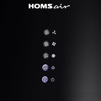 Вытяжка каминная HomsAir Art 1050WL 35 черный управление: кнопочное (1 мотор) - купить недорого с доставкой в интернет-магазине