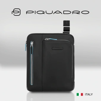 Сумка Piquadro Blue Square CA1816B2/N черная натур.кожа - купить недорого с доставкой в интернет-магазине