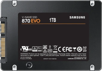 Накопитель SSD Samsung SATA-III 1TB MZ-77E1T0B/EU 870 EVO 2.5" - купить недорого с доставкой в интернет-магазине