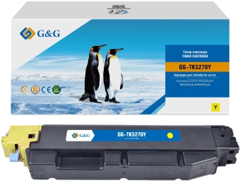 Картридж лазерный G&G GG-TK5270Y TK5270Y желтый (6000стр.) для Kyocera ECOSYS P6230cdn/M6230cidn/M6630cidn с чипом - купить недорого с доставкой в интернет-магазине