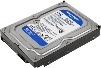 Жесткий диск WD SATA-III 1TB WD10EZEX Desktop Caviar Blue (7200rpm) 64Mb 3.5" - купить недорого с доставкой в интернет-магазине