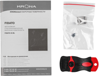 Варочная поверхность Krona Fidato 45 черный - цена, купить или заказать с доставкой в интернет-магазине Варочная поверхность Krona Fidato 45 черный - купить недорого с доставкой в интернет-магазине