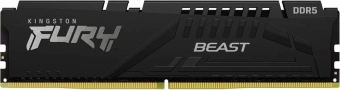 Память DDR5 32GB 6400MHz Kingston KF564C32BBE-32 Fury Beast RTL Gaming PC5-51200 CL32 DIMM 288-pin 1.4В single rank с радиатором Ret - купить недорого с доставкой в интернет-магазине